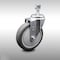 Service Caster 5 Inch SS Thermoplastic Rubber Wheel Swivel 12mm Threaded Stem Caster SCC SCC-SSTS20S514-TPRB-M1215 - alternate 1
